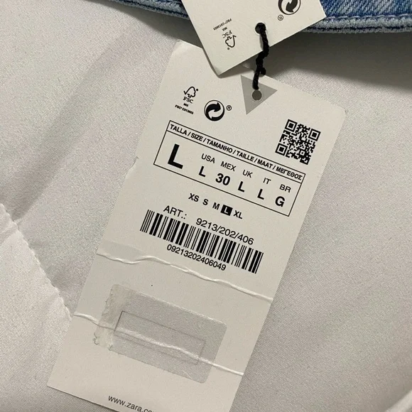 Zara Light Blue Denim Dress - Picture 4 of 5